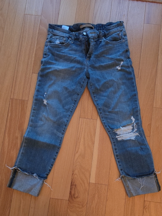 Joe's Jeans Denim - Joe's Jeans Women's Distressed Boyfriend Jeans in Medium Blue